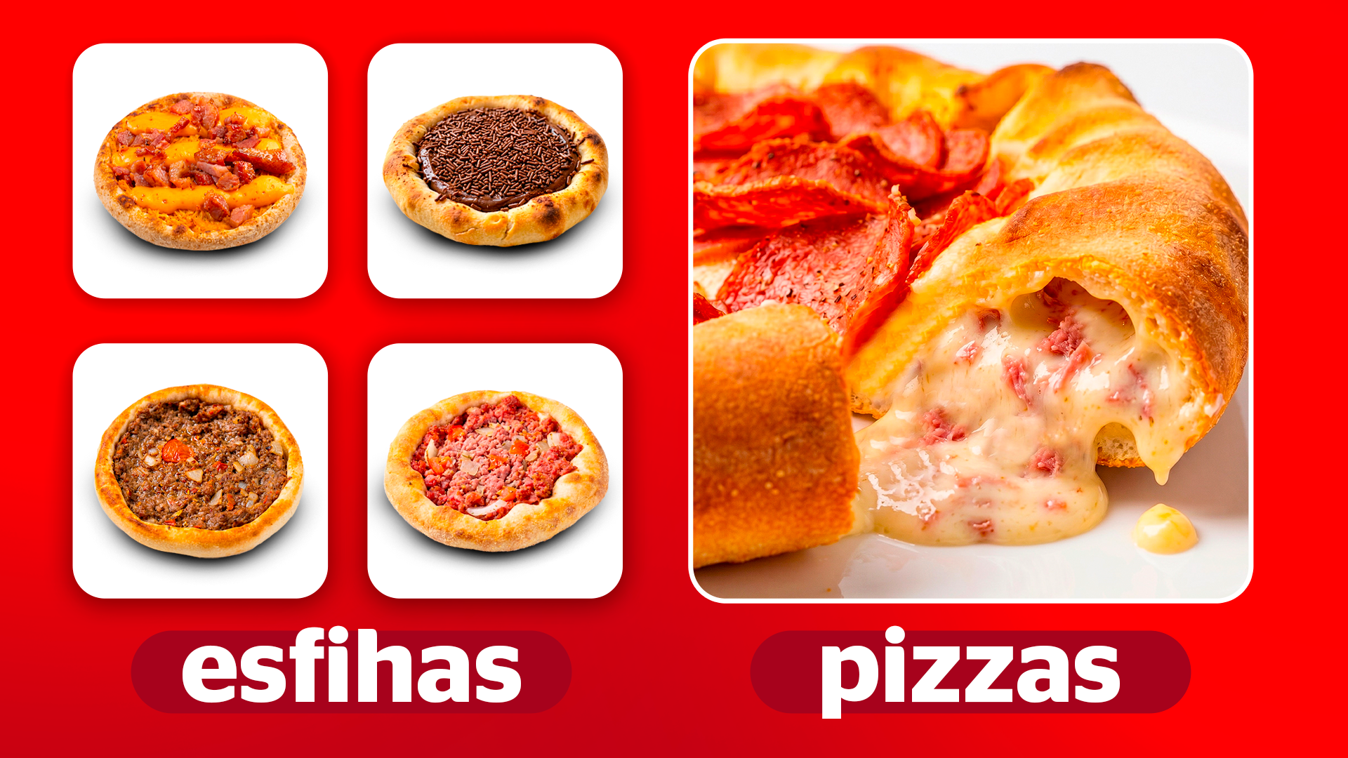 Banner pizzas e esfihas - horizontal